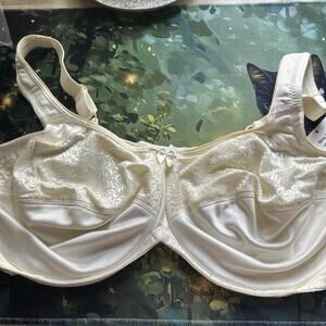 Amoena Nina Underwire Pocketed Mastectomy Bra #2242 Beige Size 40DD NEW